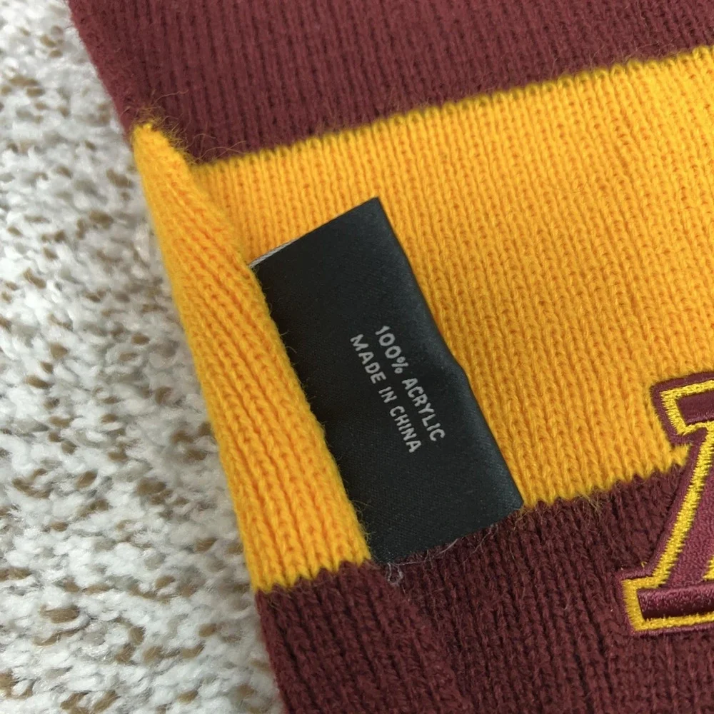 Minnesota Golden Gophers Scarf One Size Maroon‎ Gold NCAA Football Top Of World
